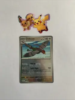 Unfezant Master Ball Reverse Holo 073/086 Pokemon Black Bolt English - Image 1