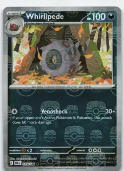 Whirlipede (Master Ball Pattern) 055/086 Common Holo SV: Black Bolt NM Pokemon - Image 1