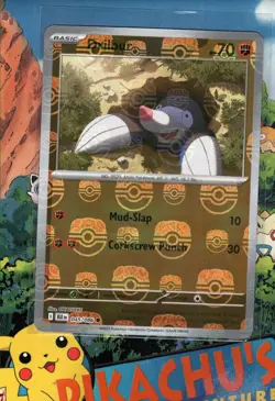 Pokemon TCG Drilbur (Master Ball Pattern) 045/086 Sv: Black Bolt Holo NM/M - Image 1