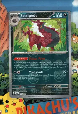 Pokemon TCG Scolipede (Master Ball Pattern) 056/086 Sv: Black Bolt Holo NM/M - Image 1