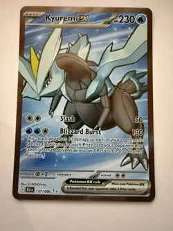 Pokemon TCG Kyurem EX Full Art 157/086 Black Bolt Near Mint - Image 1