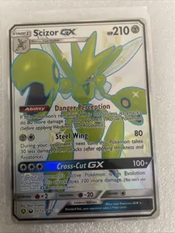 2019 Pokemon TCG Hidden Fates Scizor GX Shiny Vault Full Art Holo SV72/SV94 - NM - Image 1