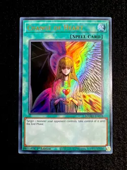 🔥YUGIOH • CHANGE OF HEART • ULTRA RARE • MAMA-EN078 • 1st EDITION • NM🔥 - Image 1