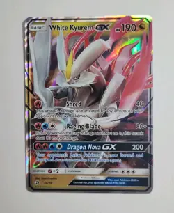White Kyurem GX 48/70 - Ultra Rare Full Art - Dragon Majesty - Pokemon TCG Card - Image 1