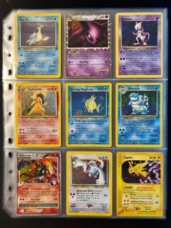 Lot of 90 ALL HOLO Vintage Pokemon Card Binder Collection - Image 2