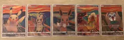 Pokemon METAL Card Set Pikachu Mimikyu 286-290/SM-P MUNCH Scream Promo Japanese - Image 1