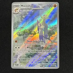 Pokemon TCG Mienshao Illustration Rare Card Paradox Rift 2023 200/182 NM - Image 1