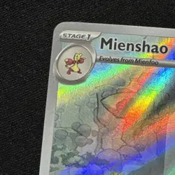 Pokemon TCG Mienshao Illustration Rare Card Paradox Rift 2023 200/182 NM - Image 2