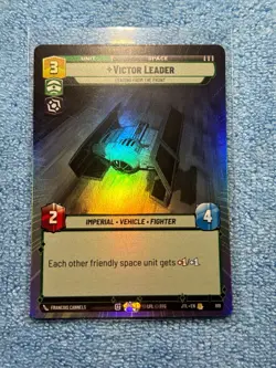 Star Wars Unlimited JTL Hyperspace Foil Card Victor Leader - 819 - Image 1