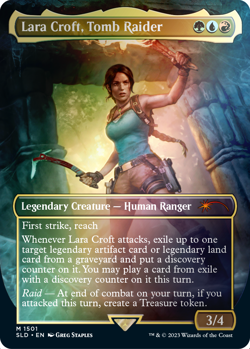Magic the Gathering Mtg Secret Lair x Tomb Raider Foil Edition - Image 2