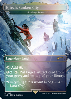 Magic the Gathering Mtg Secret Lair x Tomb Raider Foil Edition - Image 5