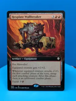 Hexplate Wallbreaker (Extended Art) Commander: Phyrexia: All Will Be One Regular - Image 1