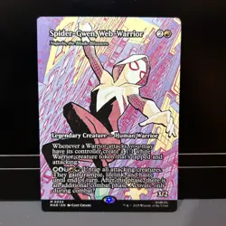 MTG Spider-Gwen Web-Warrior 0024 Borderless Mythic Marvel Spider-Man NM/M - Image 1