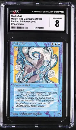 WALL OF AIR Alpha CGC 8 Vintage MTG [Nostalgium] - Image 1
