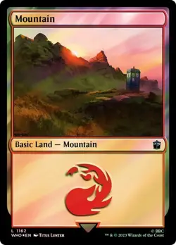 Surge Foil MOUNTAIN Land Common L 1162 EN MTG Magic DOCTOR WHO Universes Beyond - Image 1