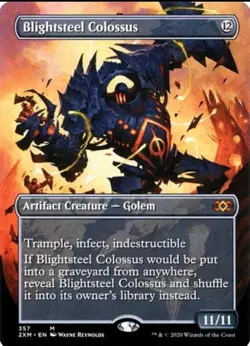 Blightsteel Colossus - Foil Extended Art Promo 2XM NM MTG - Image 1