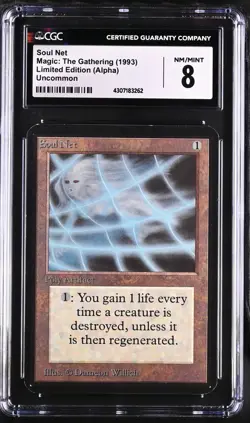 SOUL NET Alpha CGC 8 Vintage MTG [Nostalgium] - Image 1