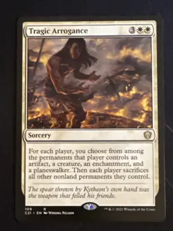 1x Tragic Arrogance (109) Commander: 2021 LP MTG Magic the Gathering x1 MKE - Image 1