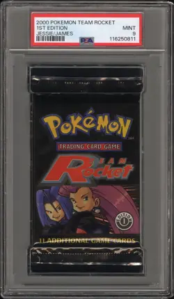 2000 Pokemon Team Rocket 1st Edition Booster Packs - PSA 10 9 Sequential Art Set - Image 3
