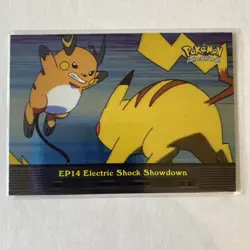 2000 Topps Pokemon Tv Animation Edition Ep14 Electric Shock Showdown Holo NM/LP - Image 1