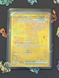 Pikachu ex 179/131 Sv: Prismatic Evolutions Holo Pokemon TCG Gold NM - Image 3