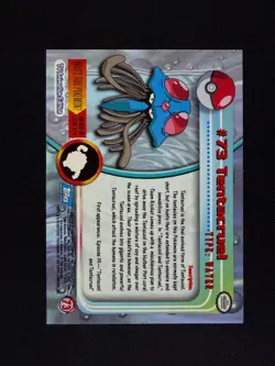 topps Pokemon TV Animation Edition Series 1 Rainbow Holo Foil #73 Tentacruel - Image 2