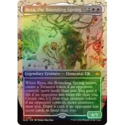 FOIL BEZA, THE BOUNDING SPRING (BORDERLESS) Bloomburrow BLB Magic MTG MINT CARD - Image 1