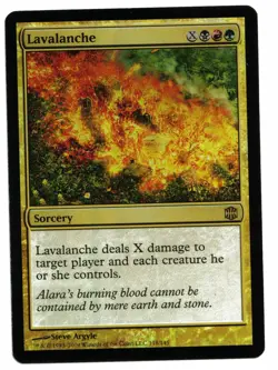 Magic the Gathering MTG Card: Lavalanche FOIL 118/145 Alara Reborn Rare! - Image 1