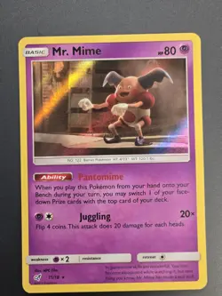 Pokemon Mr. Mime #11/18 Detective Pikachu Holo Rare Movie Card TCG LP+ - Image 3
