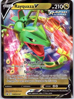 Rayquaza V SWSH147 SWSH: Sword & Shield Promo Cards - Pokemon Card - NM - Image 1