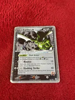 Rocket's Scyther ex 102/109 Team Rocket Returns Holo 2004 Pokemon Card Played - Image 1