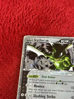 Rocket's Scyther ex 102/109 Team Rocket Returns Holo 2004 Pokemon Card Played - Image 3