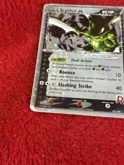 Rocket's Scyther ex 102/109 Team Rocket Returns Holo 2004 Pokemon Card Played - Image 4