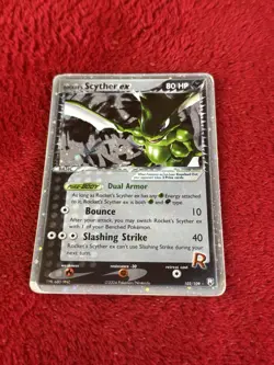 Rocket's Scyther ex 102/109 Team Rocket Returns Holo 2004 Pokemon Card Played - Image 5