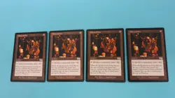 4x CLAWS OF GIX ARTIFACT PLAYSET URZA'S SAGA MAGIC THE GATHERING MTG NM - Image 1