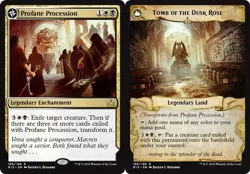 Profane Procession // Tomb of the Dusk Rose - Rivals of Ixalan #166/196 MTG Magi - Image 1