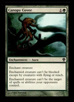 MTG Canopy Cover LP Light Play Worldwake [3549] - Image 1