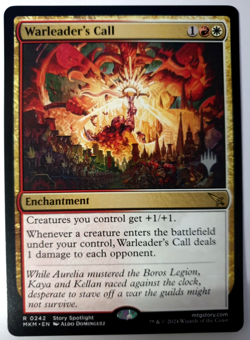 MTG Murders at Karlov Manor - Warleader's Call - Promo Rare - 0242 NM - Image 1