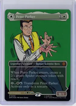 MtG SPM Peter Parker / Amazing Spider-Man #232 Borderless FOIL - Image 1