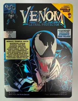2025 Magic MTG Marvel's Spider-Man Eddie Brock Venom Lethal Protector Foil M0233 - Image 2