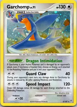 ⚡Garchomp 5/147 Supreme Victors Holo Pokemon TCG Card 2009 - Mod Play - Image 1