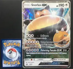 Snorlax GX JUMBO SM05 PROMO Oversized Pokemon Card HOLO ULTRA RARE LP - Image 1
