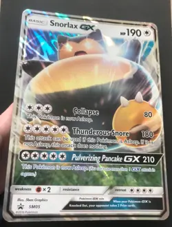 Snorlax GX JUMBO SM05 PROMO Oversized Pokemon Card HOLO ULTRA RARE LP - Image 4