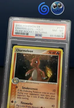 PSA 8 Pokemon Charmeleon Secret Rare Holo ex Team Rocket Returns 110/109 - Image 3