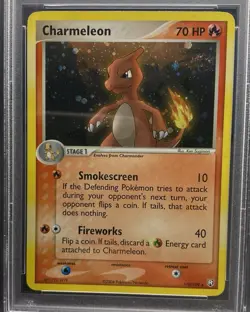 PSA 8 Pokemon Charmeleon Secret Rare Holo ex Team Rocket Returns 110/109 - Image 4