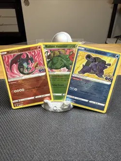 Pokemon Go 2022 Radiant Kanto Starters Set of 3 NM Condition - Image 1
