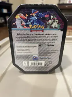 Factory Sealed Pokemon TCG Paldea Partners Tin feat Skeledirge 4 Booster Packs - Image 3