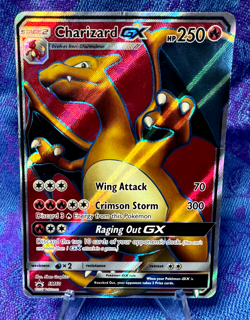 MP/HP CHARIZARD GX Sun & Moon SM60 Holo Black Star Promo Pokemon TCG 2017 - Image 2