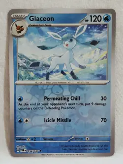 Glaceon #54/167 Twilight Masquerade 2024 Reverse Holo Pokemon TCG - Image 1