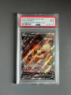 Pokemon Flareon V Full Art (PSA 9 Mint) VMAX Premium Collection - Image 1